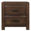 Erwan 2 Drawer Nightstand in Dark Walnut 1961-4 - Michael's Discount Furniture