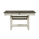 Granby Counter Height Dining Table in White & Brown 5627NW-36