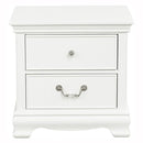 Lucida 2 Drawer Nightstand in White 2039W-4 - Michael's Discount Furniture