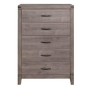 Woodrow 5 Drawer Chest in Gray 2042-9 - Michael's Discount Furniture