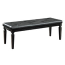 Allura Bed Bench in Black 1916BK-FBH - Michael's Discount Furniture