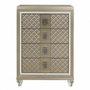 Youth Loudon 4 Drawer Chest in Champagne Metallic B1515-9 - Michael's Discount Furniture