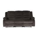 Jarita Double Reclining Sofa in Chocolate