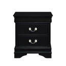 Mayville 2 Drawer Nightstand in Black 2147BK-4 - Michael's Discount Furniture