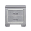 Allura Nightstand in Silver 1916-4 - Michael's Discount Furniture