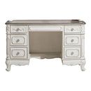 Cinderella Writing Desk in Antique White with Grey Rub-Through 1386NW-11 - Michael's Discount Furniture