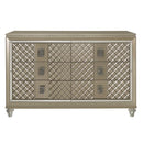 Youth Loudon 6 Drawer Dresser in Champagne Metallic B1515-5 - Michael's Discount Furniture