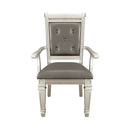 Bevelle Arm Chair in Silver (Set of 2) 1958A - Michael's Discount Furniture