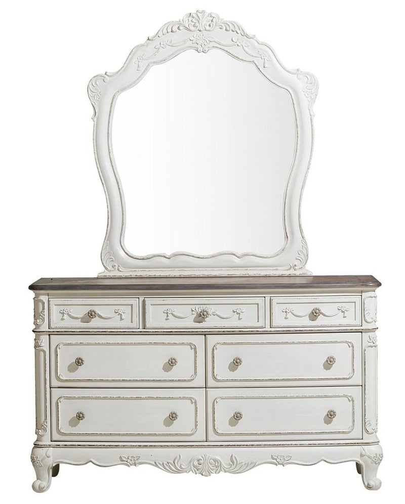 antique white dresser mirror The Robbinsdale Dresser, Youth available at Wier Furniture serving Lewistown, MT and surrounding areas Conveying a feeling of relaxed comfort Cinderella Mirror in Antique White