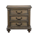 Rachelle 3 Drawer Nightstand in Weathered Pecan 1693-4 - Michael's Discount Furniture