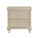 Celandine 2 Drawer Nightstand in Silver 1928-4 - Michael's Discount Furniture