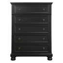 Laurelin 5 Drawer Chest in Black 1714BK-9 - Michael's Discount Furniture