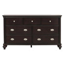 Marston 7 Drawer Dresser in Dark Cherry 2615DC-5 - Michael's Discount Furniture