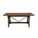 Holverson Dining Table in Rustic Brown 1715-94 - Michael's Discount Furniture