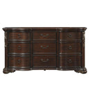 Royal Highlands 9 Drawer Dresser in Rich Cherry 1603-5 - Michael's Discount Furniture