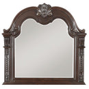 Cavalier Mirror in Dark Cherry 1757-6 - Michael's Discount Furniture