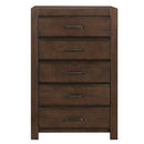Erwan 5 Drawer Chest in Dark Walnut 1961-9 - Michael's Discount Furniture