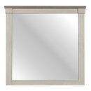 Arcadia Mirror in White & Weathered Gray 1677-6 - Michael's Discount Furniture
