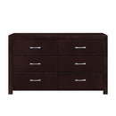 Edina 6 Drawer Dresser in Espresso-Hinted Cherry 2145-5 - Michael's Discount Furniture