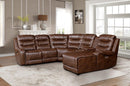 Putnam Armless Chair in Brown 9405BR-AC