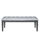 Allura Bed Bench in Gray 1916GY-FBH - Michael's Discount Furniture