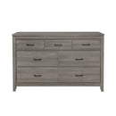 Waldorf 7 Drawer Dresser in Dark Gray 1902-5 - Michael's Discount Furniture