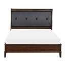 Cotterill Queen Upholstered Sleigh Bed in Cherry 1730-1