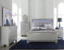 Allura Queen Panel Bed in Silver 1916-1 - Michael's Discount Furniture