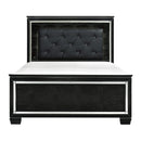 Allura Full Panel Bed in Black 1916FBK-1 - Michael's Discount Furniture