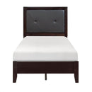 Edina Twin Panel Bed in Espresso-Hinted Cherry 2145T-1 - Michael's Discount Furniture