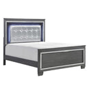 Allura Full Panel Bed in Gray 1916FGY-1 - Michael's Discount Furniture