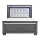 Allura Full Panel Bed in Gray 1916FGY-1 - Michael's Discount Furniture