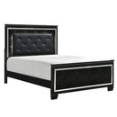 Allura King Panel Bed in Black 1916KBK-1EK - Michael's Discount Furniture