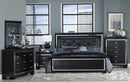 Allura Full Panel Bed in Black 1916FBK-1 - Michael's Discount Furniture