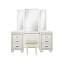 Allura Queen Panel Bed in White 1916W-1 - Michael's Discount Furniture