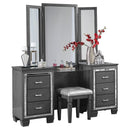 Allura Queen Panel Bed in Gray 1916GY-1 - Michael's Discount Furniture