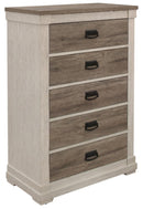 Arcadia Chest in White & Weathered Gray 1677-9 - Michael's Discount Furniture