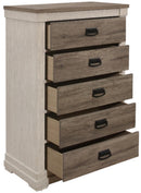 Arcadia Chest in White & Weathered Gray 1677-9 - Michael's Discount Furniture