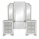 Avondale Vanity Dresser with Mirror in Silver 1646-15 - Michael's Discount Furniture