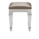 Avondale Vanity Stool in Silver 1646-14 - Michael's Discount Furniture