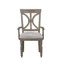 Cardano Arm Chair in Light Brown(Set of 2) - Michael's Discount Furniture