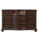 Cavalier Dresser in Dark Cherry 1757-5 - Michael's Discount Furniture