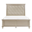 Celandine Queen Panel Bed in Pearl/Silver 1928-1