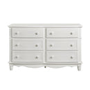 Clementine 6 Drawer Dresser in White B1799-5 - Michael's Discount Furniture
