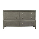 Cotterill 6 Drawer Dresser in Gray 1730GY-5 - Michael's Discount Furniture