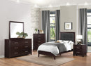Edina Twin Panel Bed in Espresso-Hinted Cherry 2145T-1 - Michael's Discount Furniture