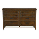 Frazier Dresser in Dark Cherry 1649-5 - Michael's Discount Furniture