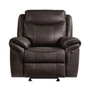 Aram Glider Reclining Chair in Brown 8206BRW-1 - Michael's Discount Furniture