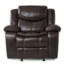 Bastrop Glider Reclining Chair in Brown 8230BRW-1 - Michael's Discount Furniture