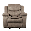 Bastrop Glider Reclining Chair in Brown 8230FBR-1 - Michael's Discount Furniture